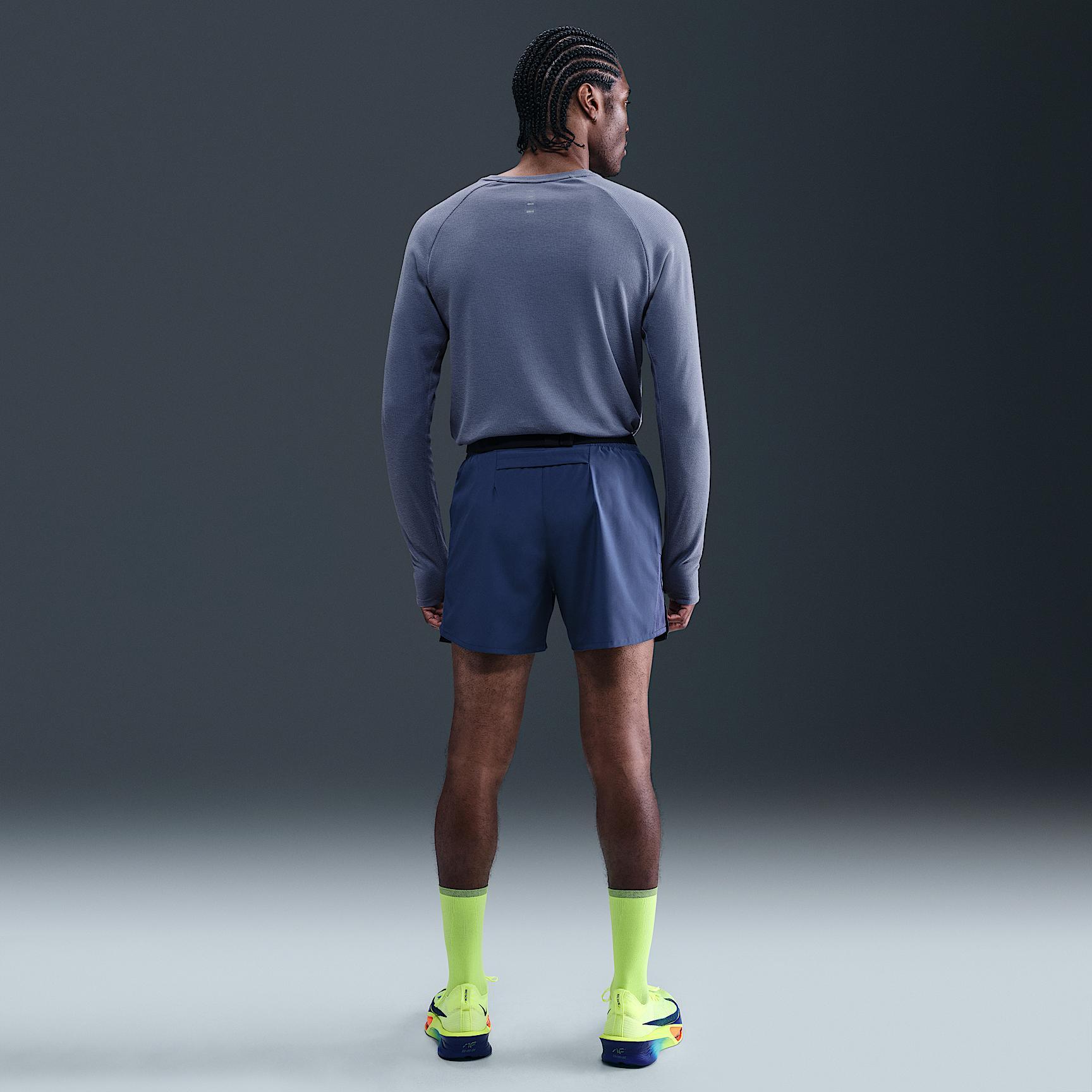 Nike Mens Stride Dri-FIT Running Waffle Crew | HV2705-499 Product Image