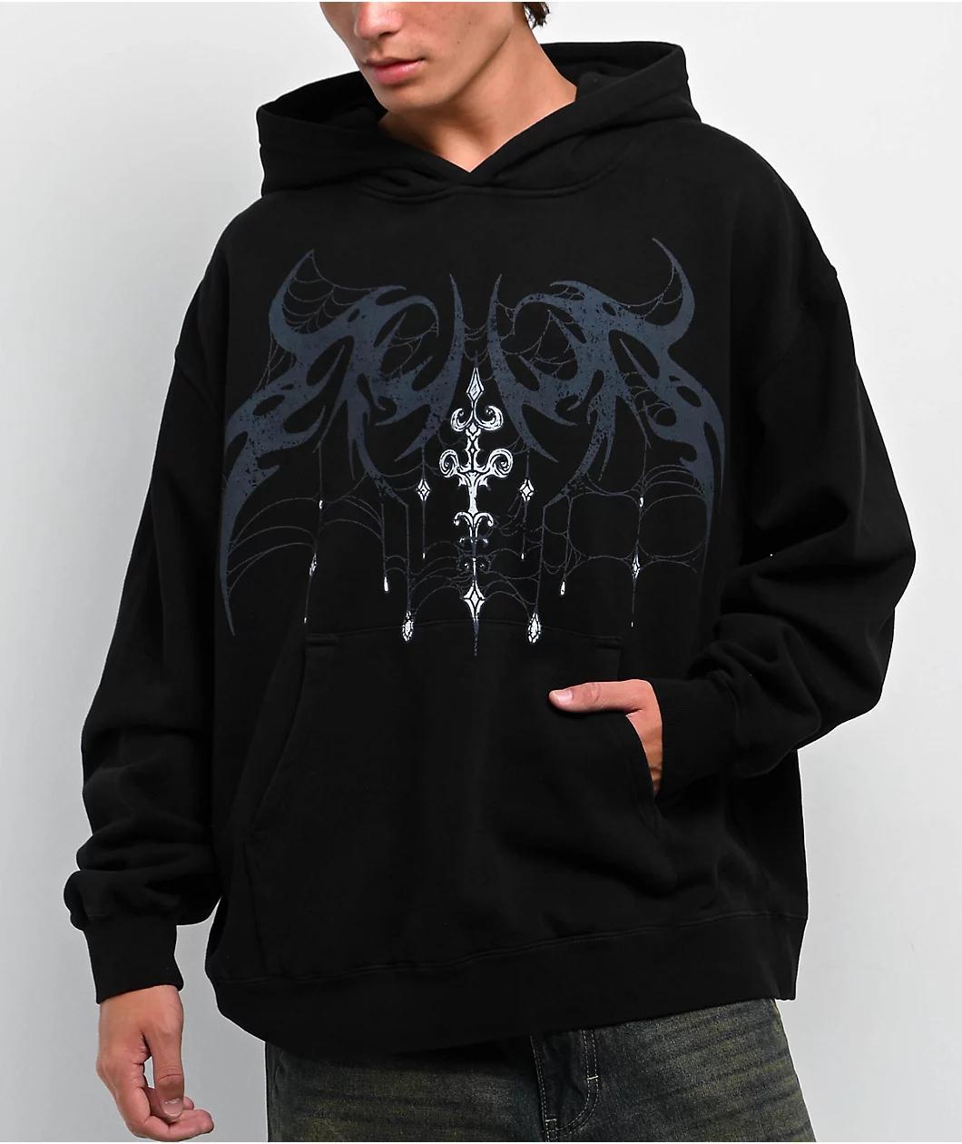 Vitriol Cyber Sword Black Hoodie Product Image