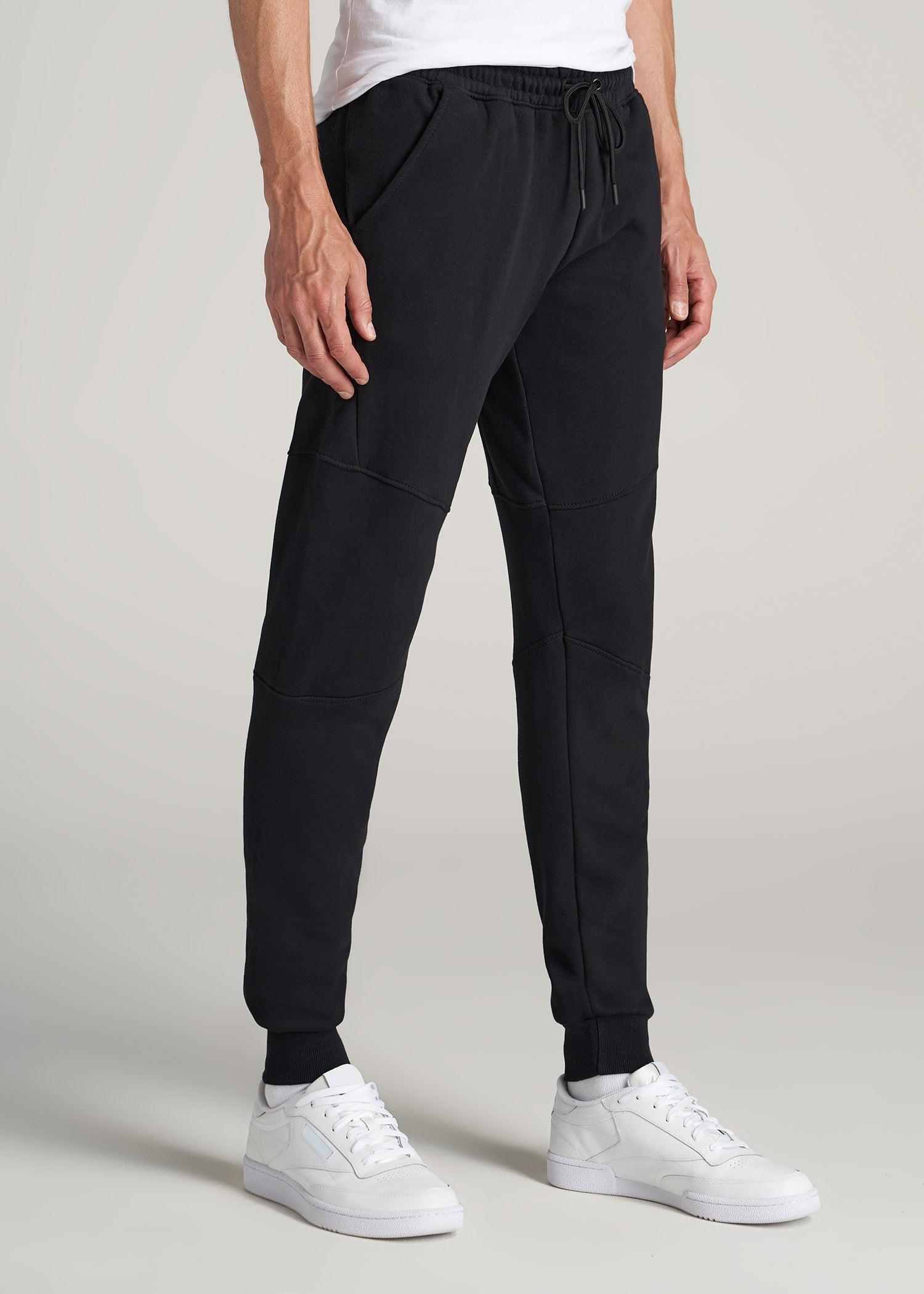 Wearever Fleece Joggers for Tall Men in Black Product Image