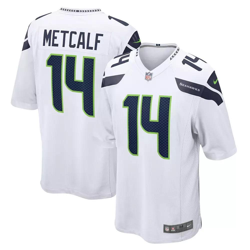 Men's Nike DK Metcalf White Seattle Seahawks Game Jersey, Size: 3XL Product Image