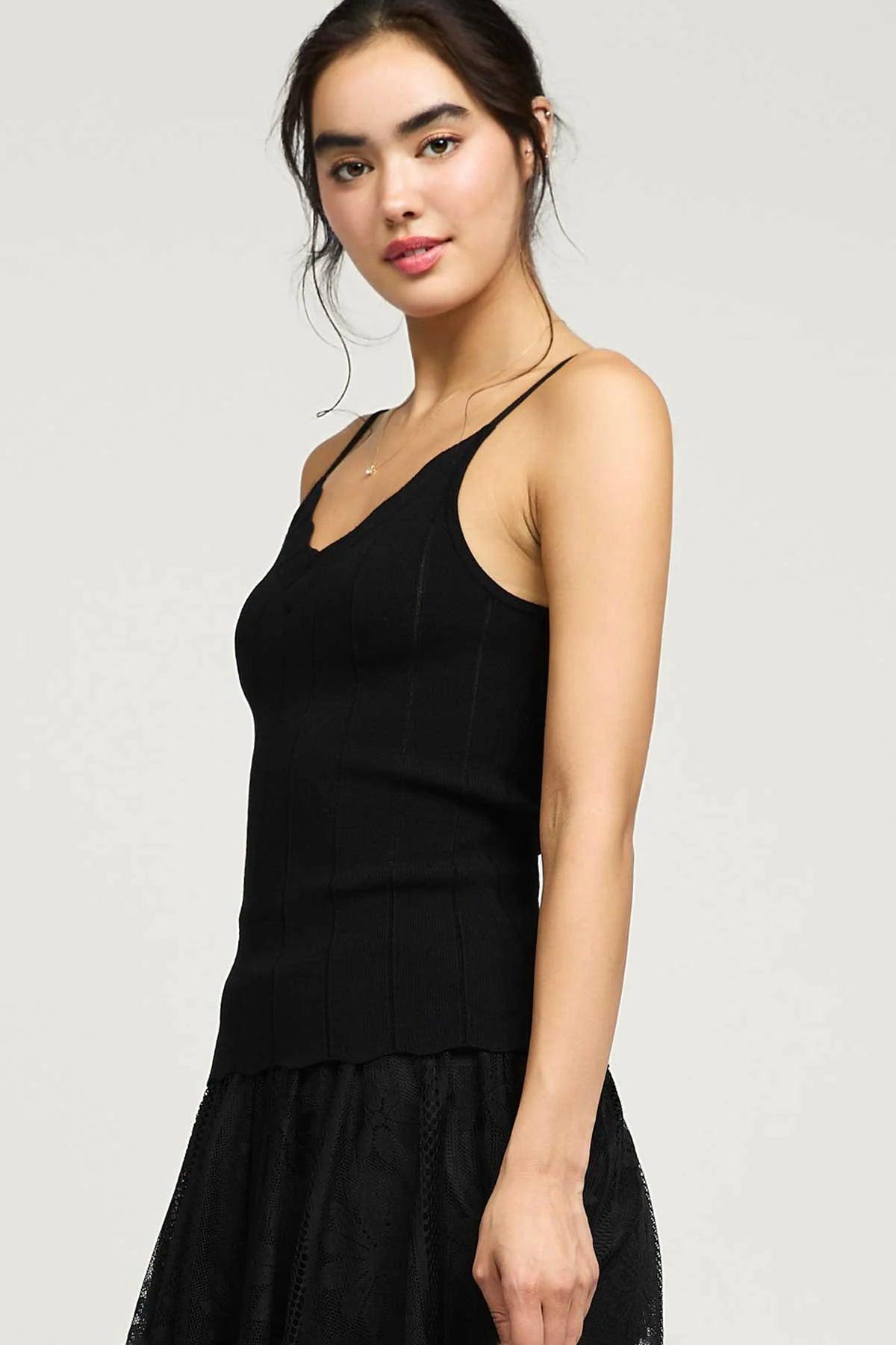 Scalloped Scoop Neck Tank Top Product Image