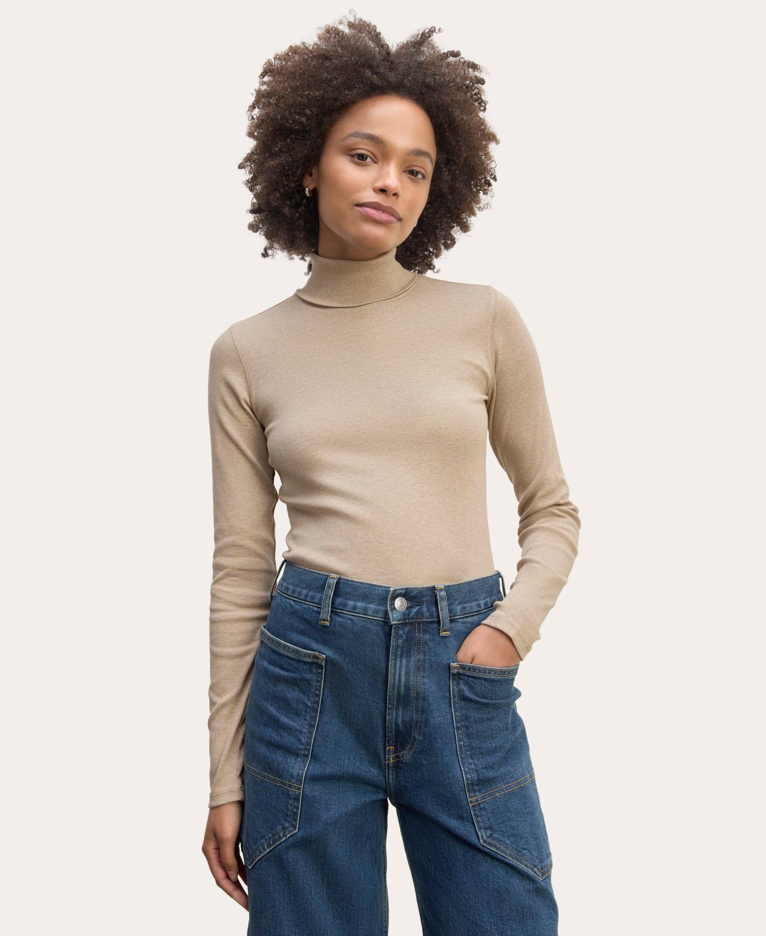 Womens Luxe Rib Turtleneck Sweater by Everlane Product Image