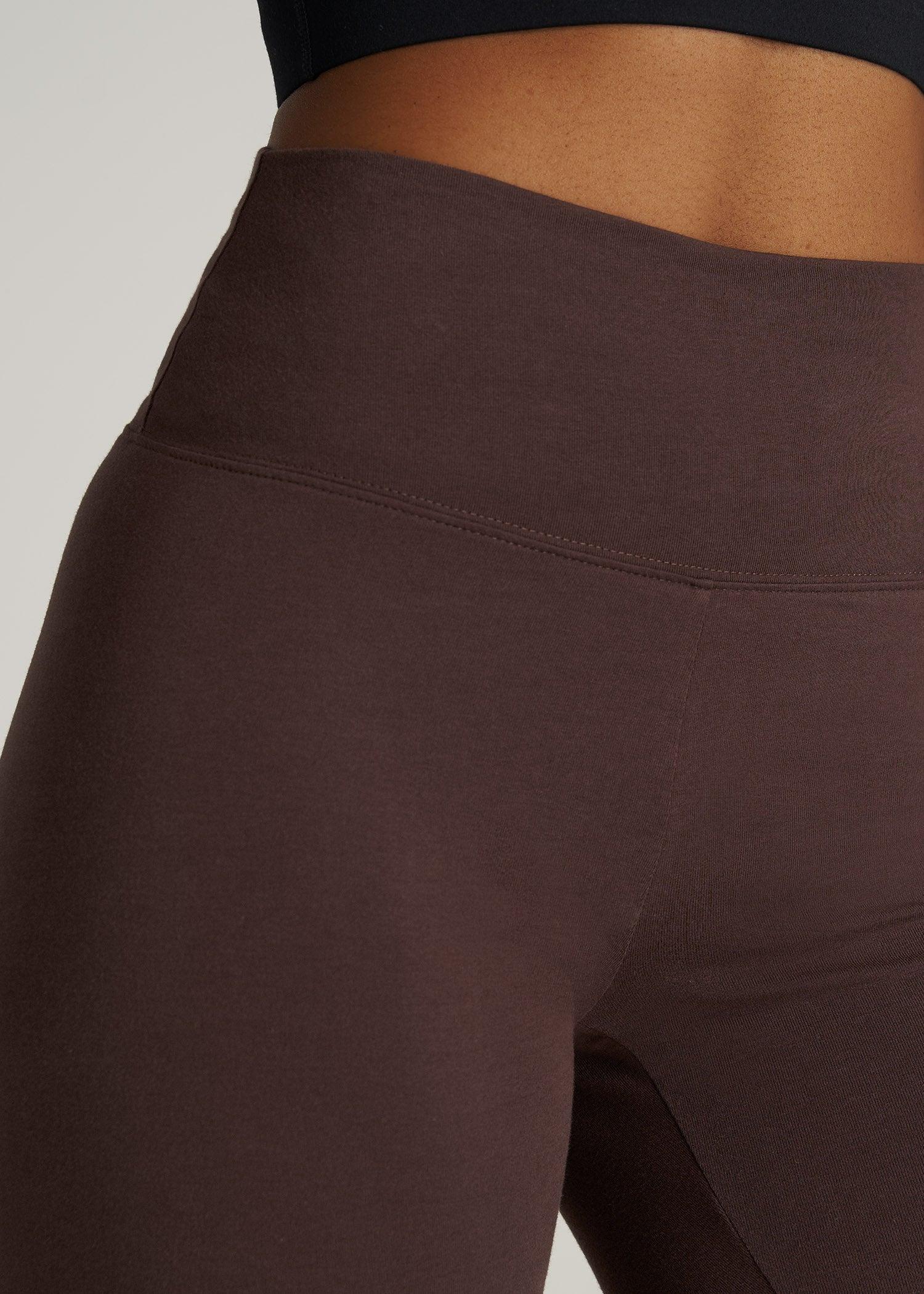 Women's Tall Cotton Leggings in Chocolate Female Product Image