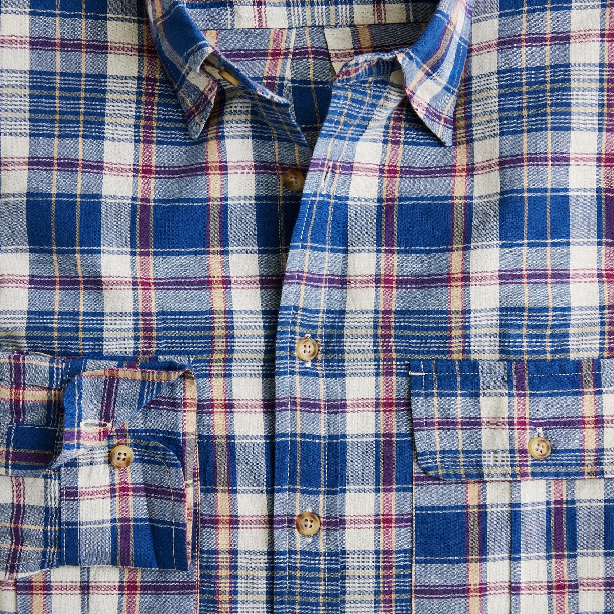 Two-pocket workshirt in Indian madras Product Image