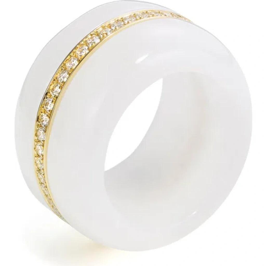 BY PARIAH Pebble Cocktail Ring In White Jasper Product Image