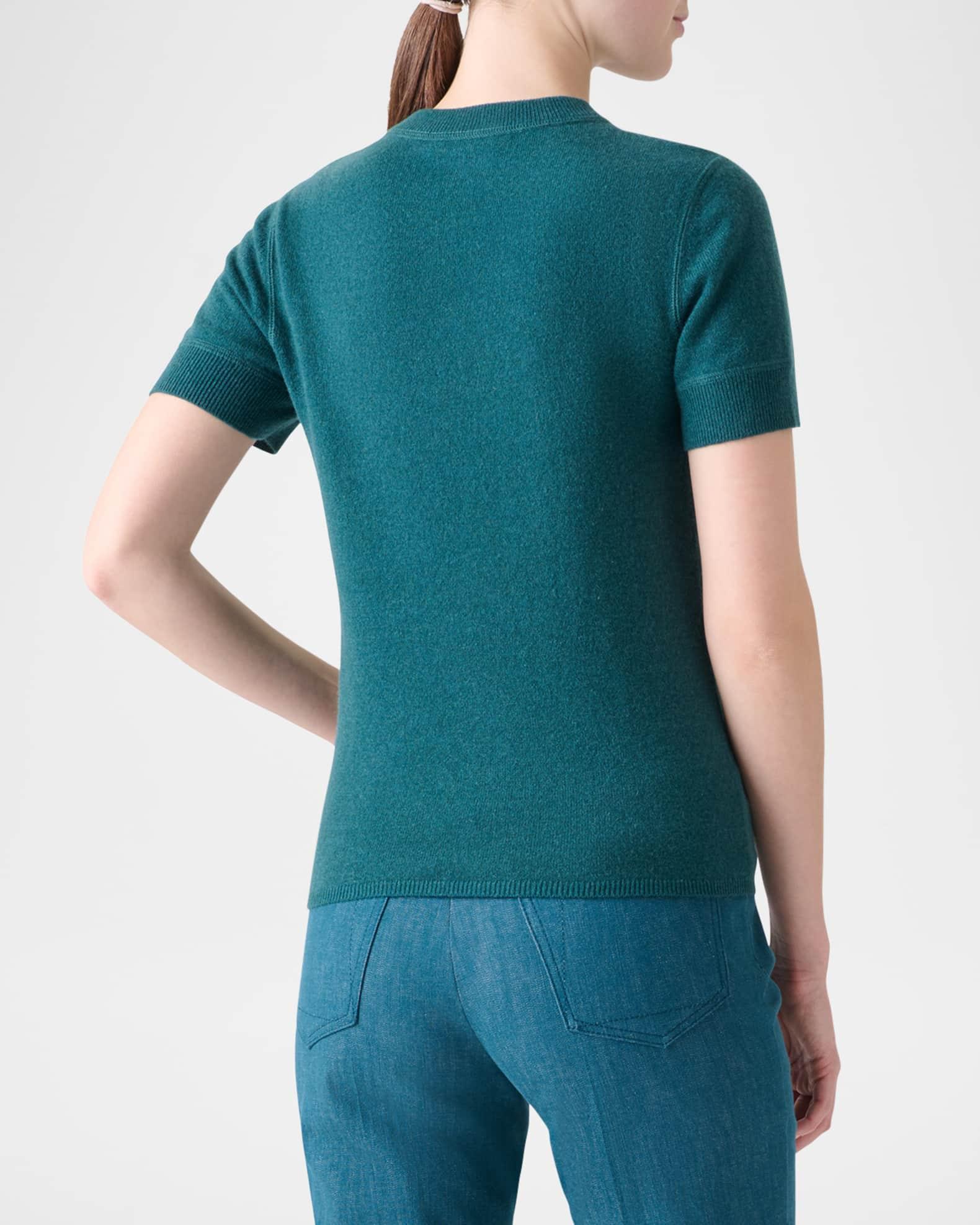 Short-Sleeve Cashmere Sweater Product Image