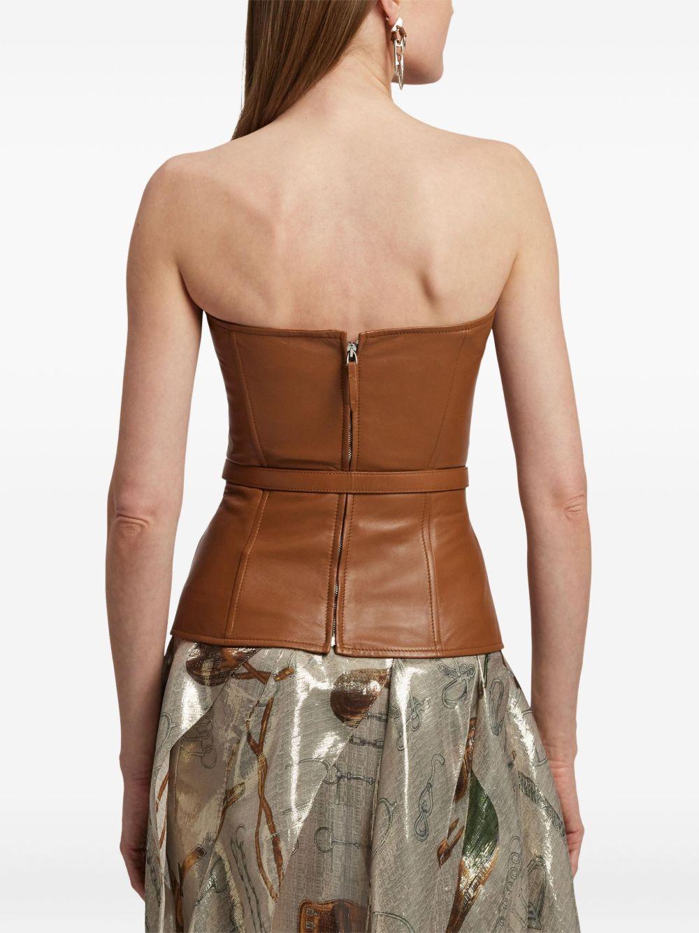 buckle-detail strapless top Product Image