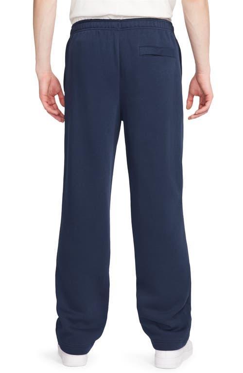 NIKE Men's Club Fleece Bungee Pants In Midnight Navy/midnight Navy/white Product Image