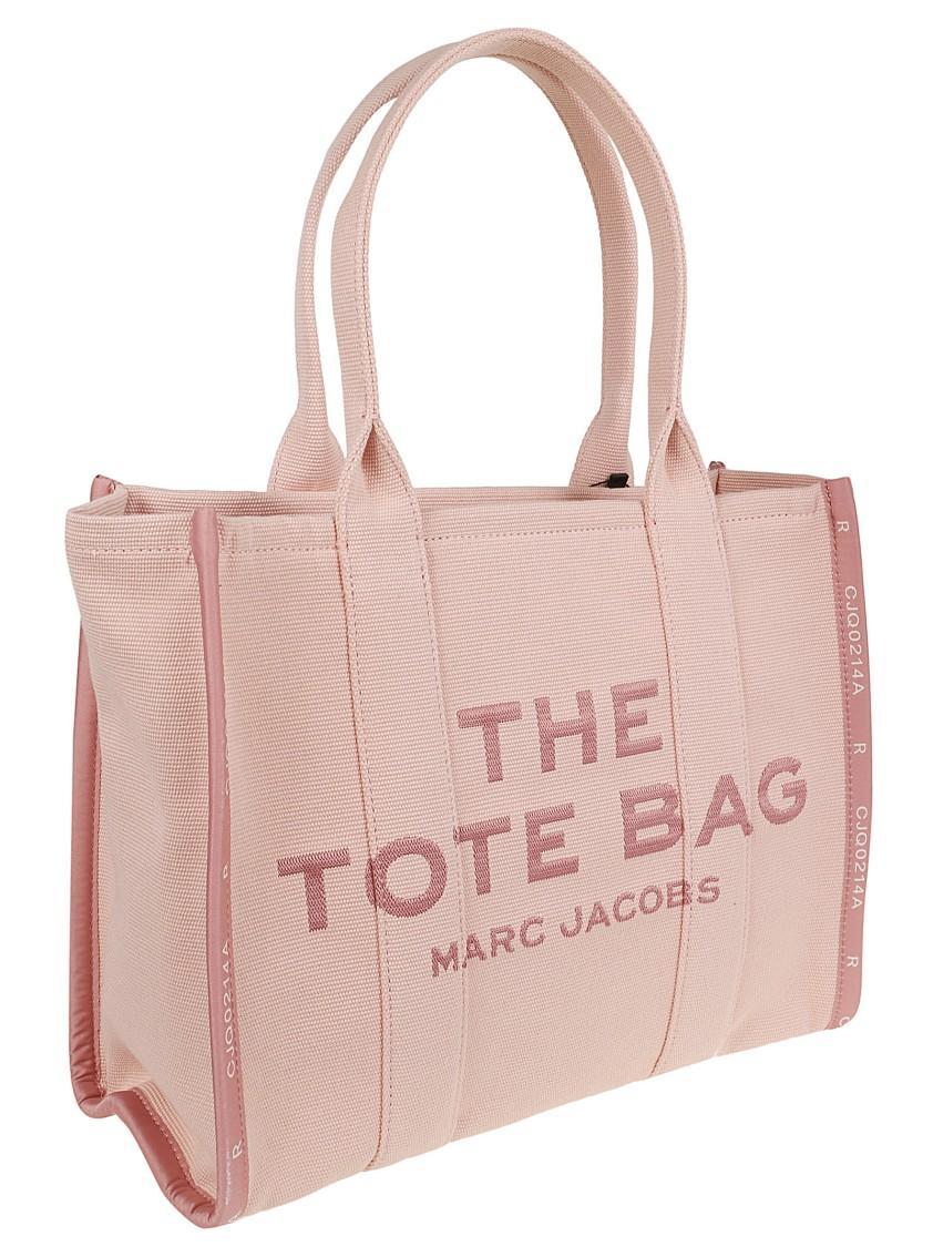 MARC JACOBS The Tote Jacquard Large Tote Bag In Pink Product Image