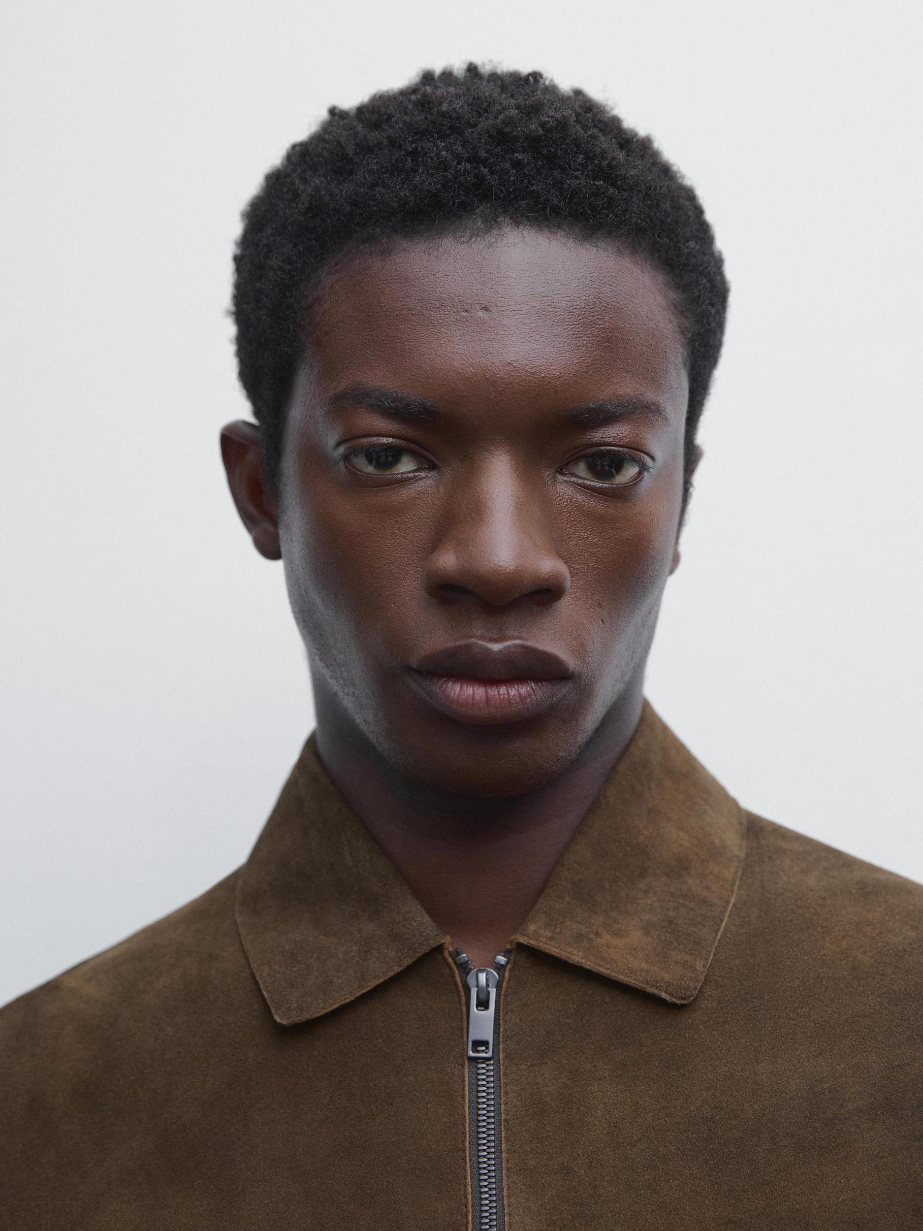 Suede goatskin jacket Product Image