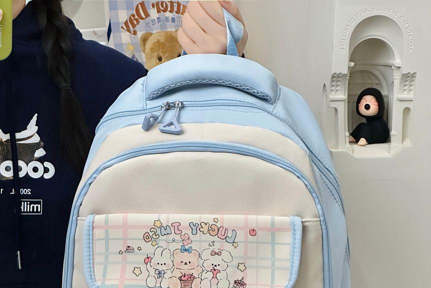 Cartoon Print PVC Panel Backpack Product Image