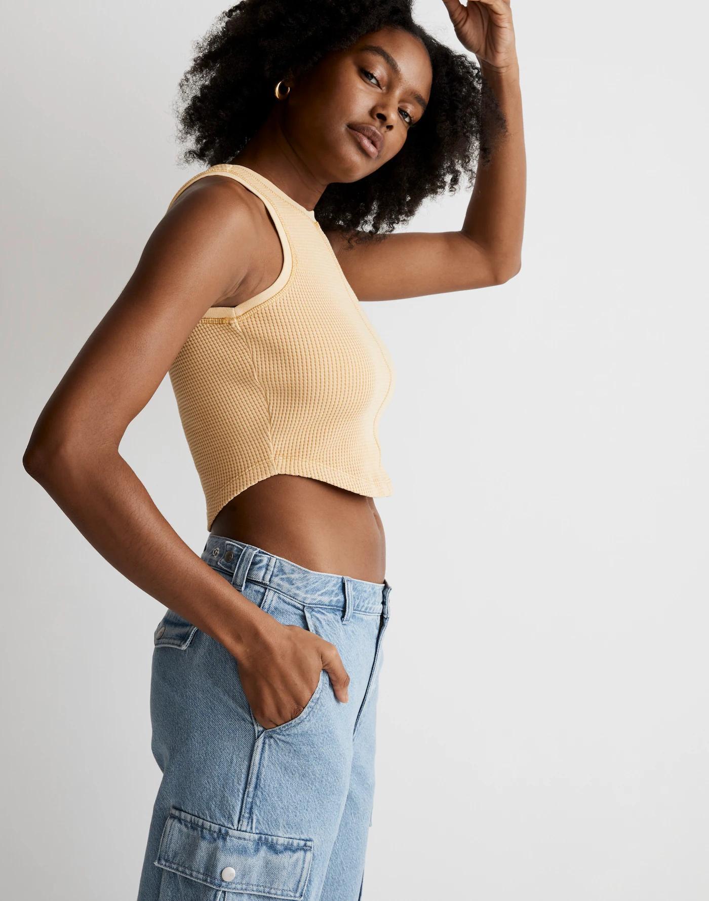 Rivet & Thread Waffle Crop Tank Product Image