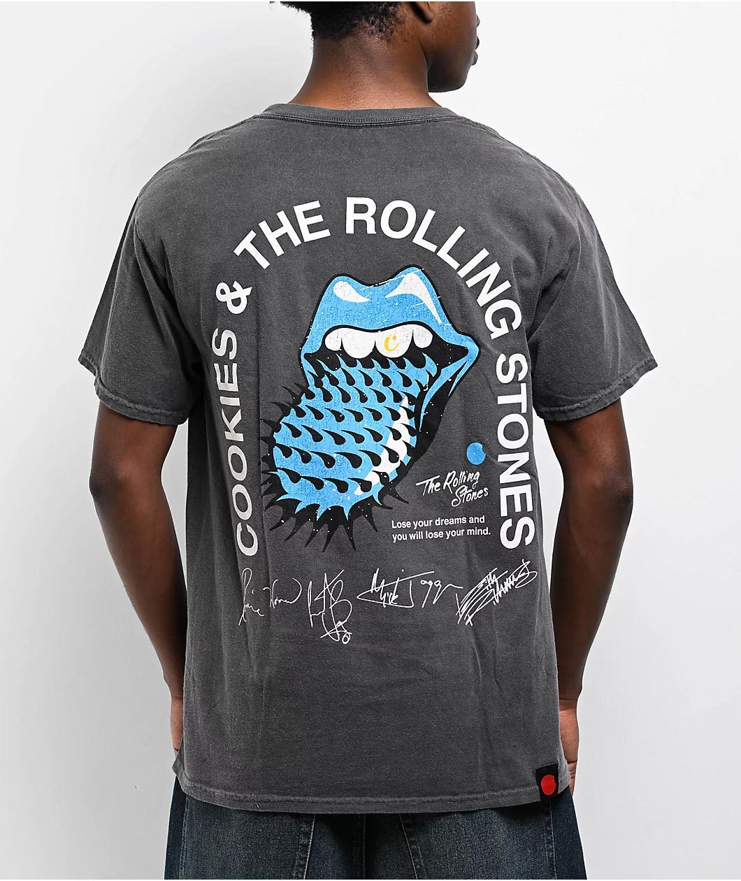 Cookies x The Rolling Stones Arch Black Wash T-Shirt Product Image