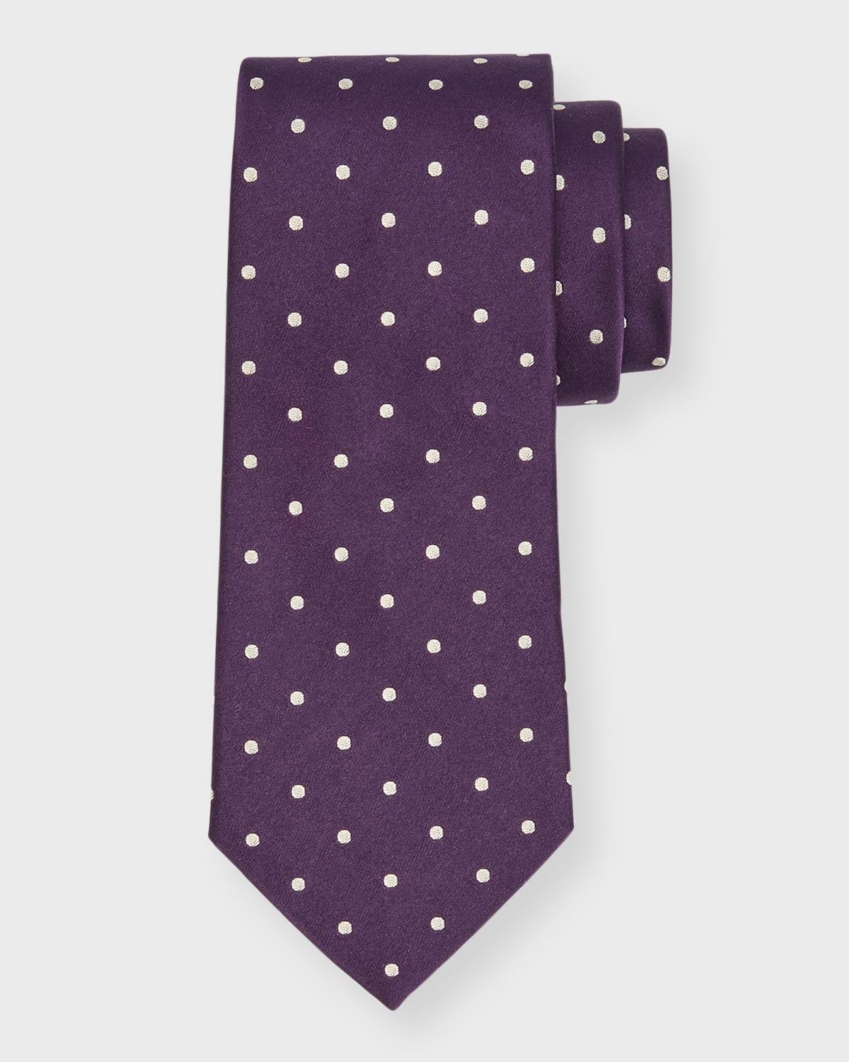 Men's Dotted Satin Tie Product Image