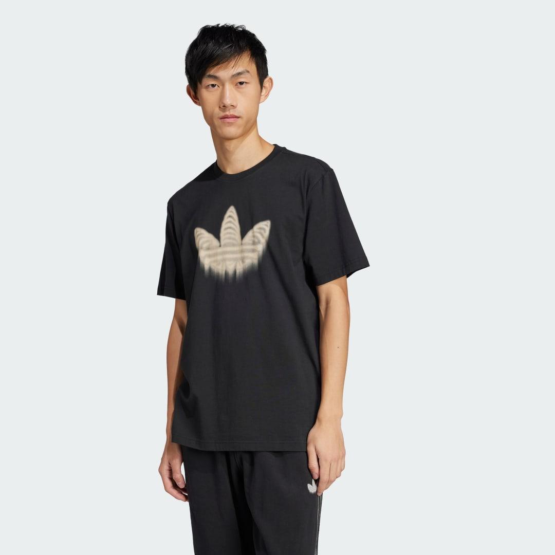 adidas Skeleton Trefoil Tee Black S Mens Product Image