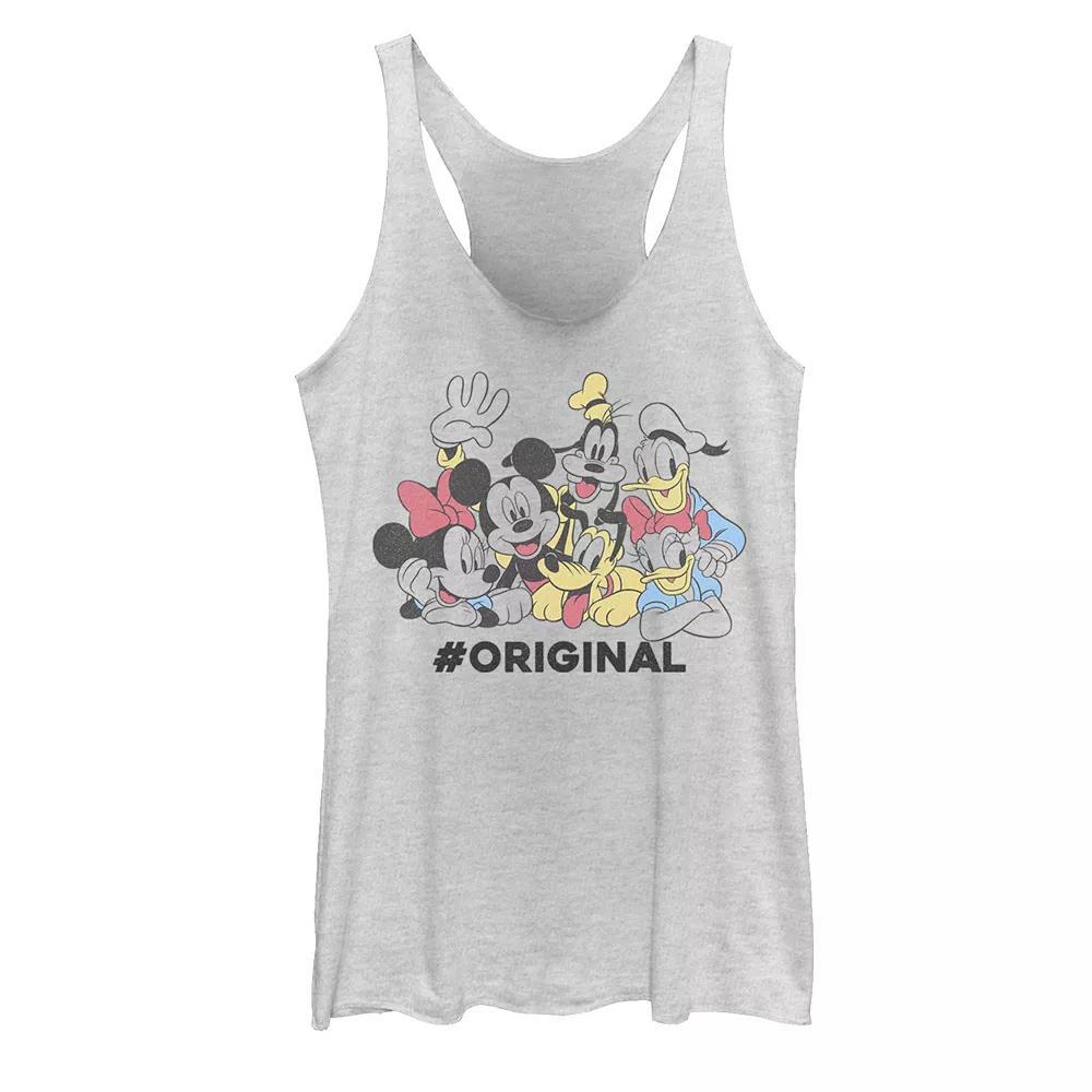Disney's Mickey Mouse & Friends #Original Groupshot Juniors' Racerback Tank Top, Girl's,  Product Image