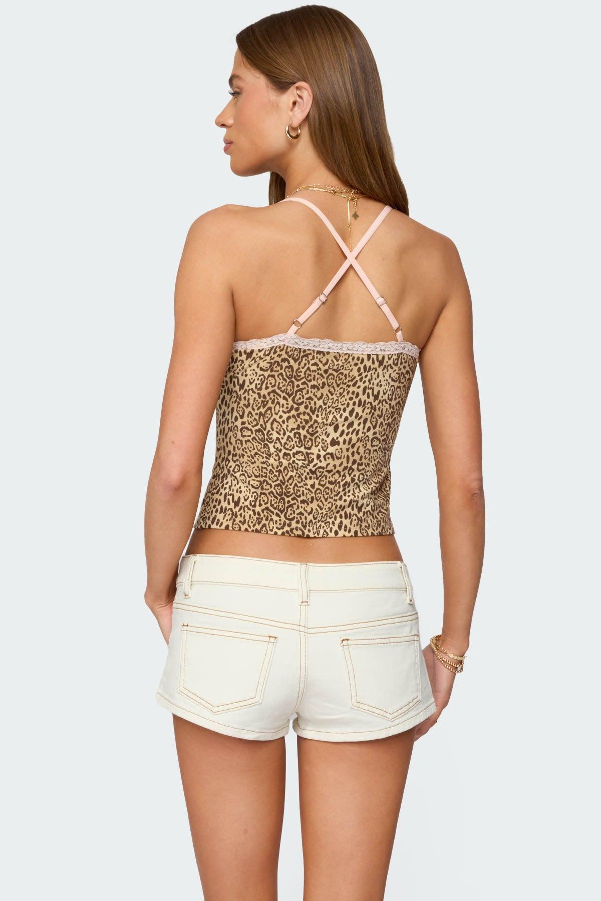 Gal Leopard Print Tank Top Product Image