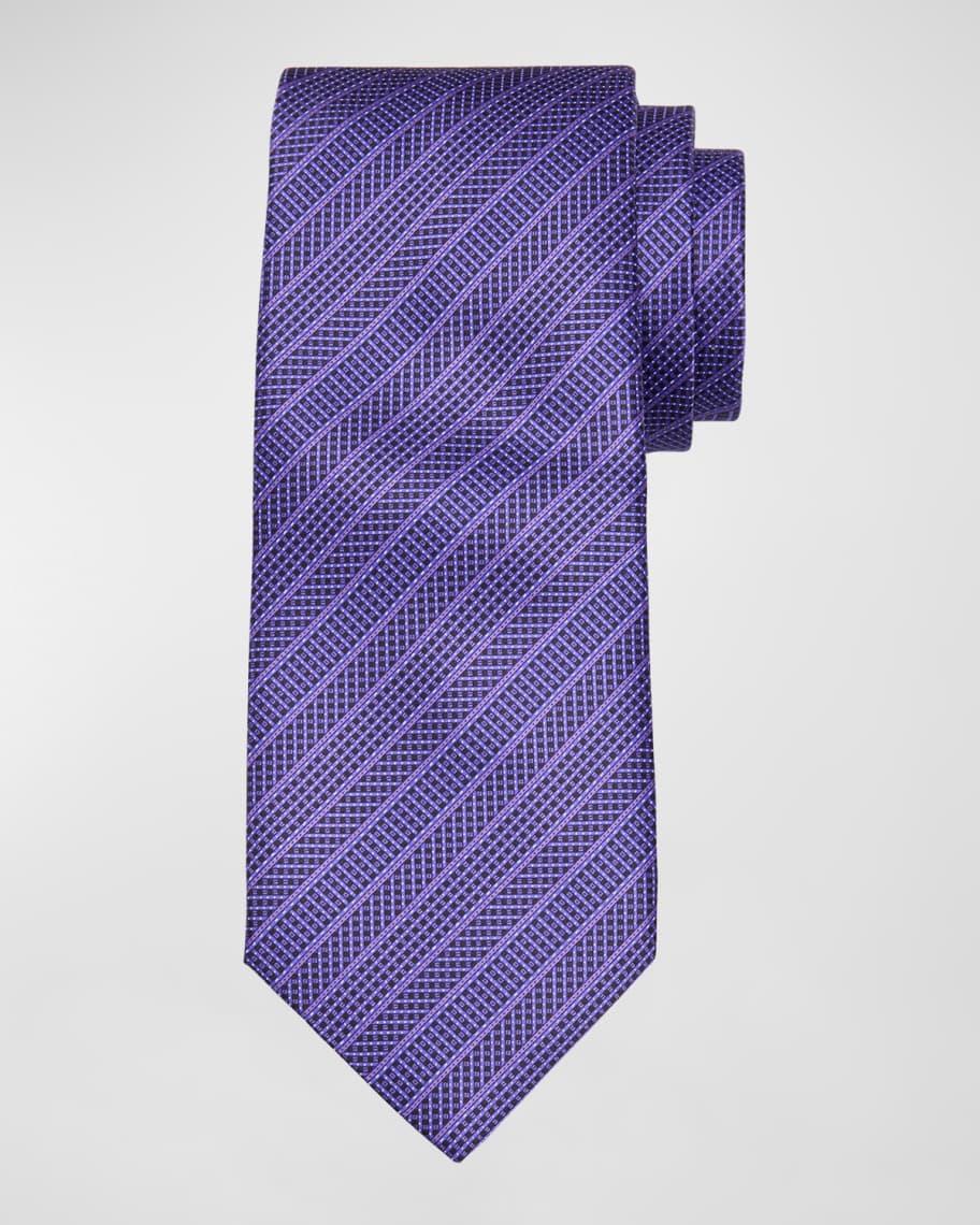 Men's Micro Neat Stripe Silk Tie Product Image