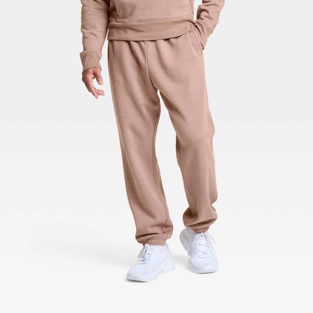 Mens Extra Lightweight Cotton Fleece Jogger Pants - All In Motion Light Mauve XL Product Image