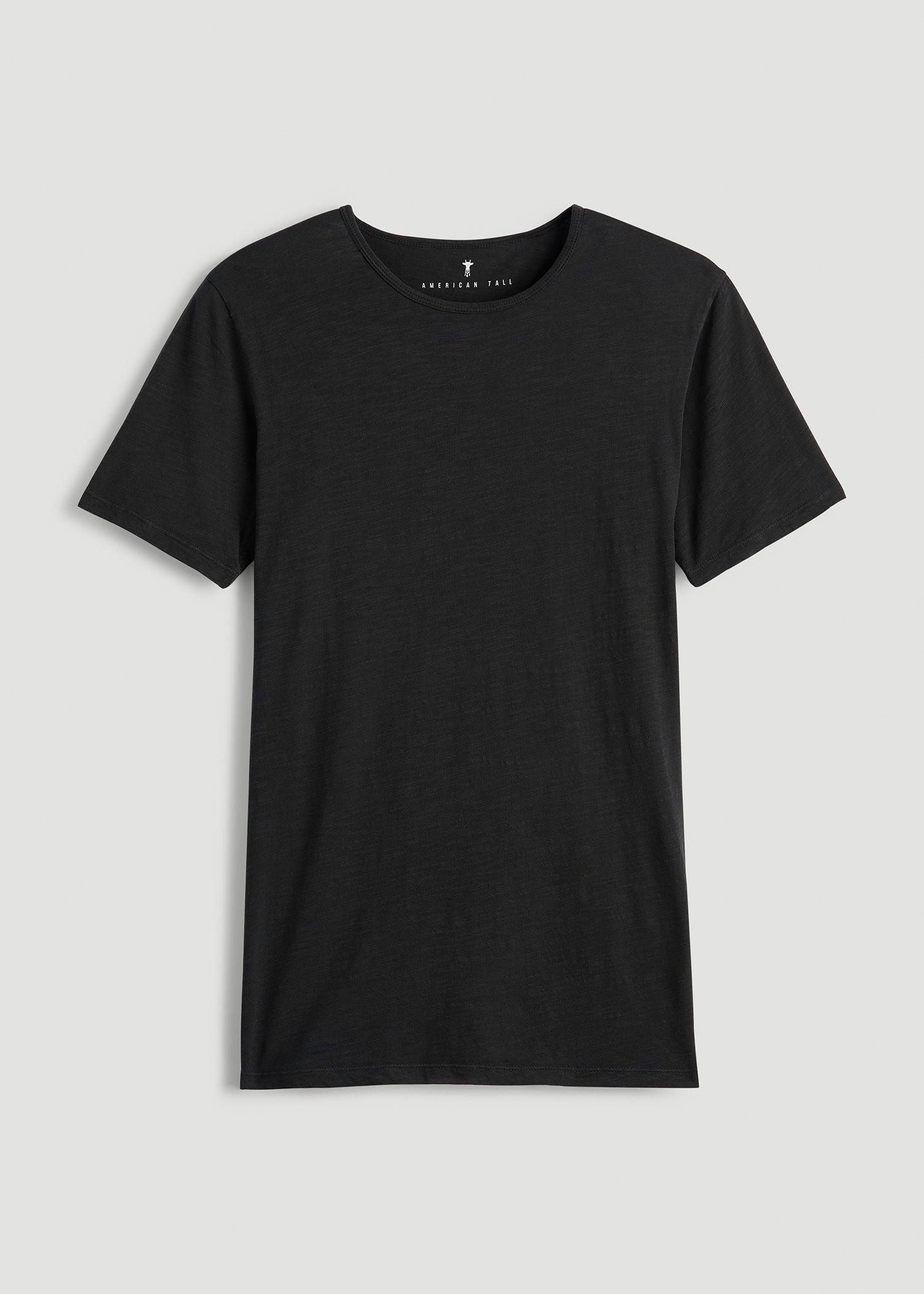 REGULAR-FIT Slub Tee for Tall Men in Charcoal Male Product Image