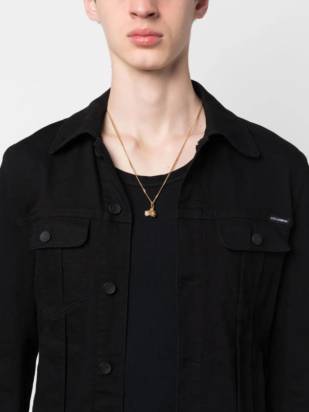 EMANUELE BICOCCHI Skull Pendant Necklace In Gold Product Image