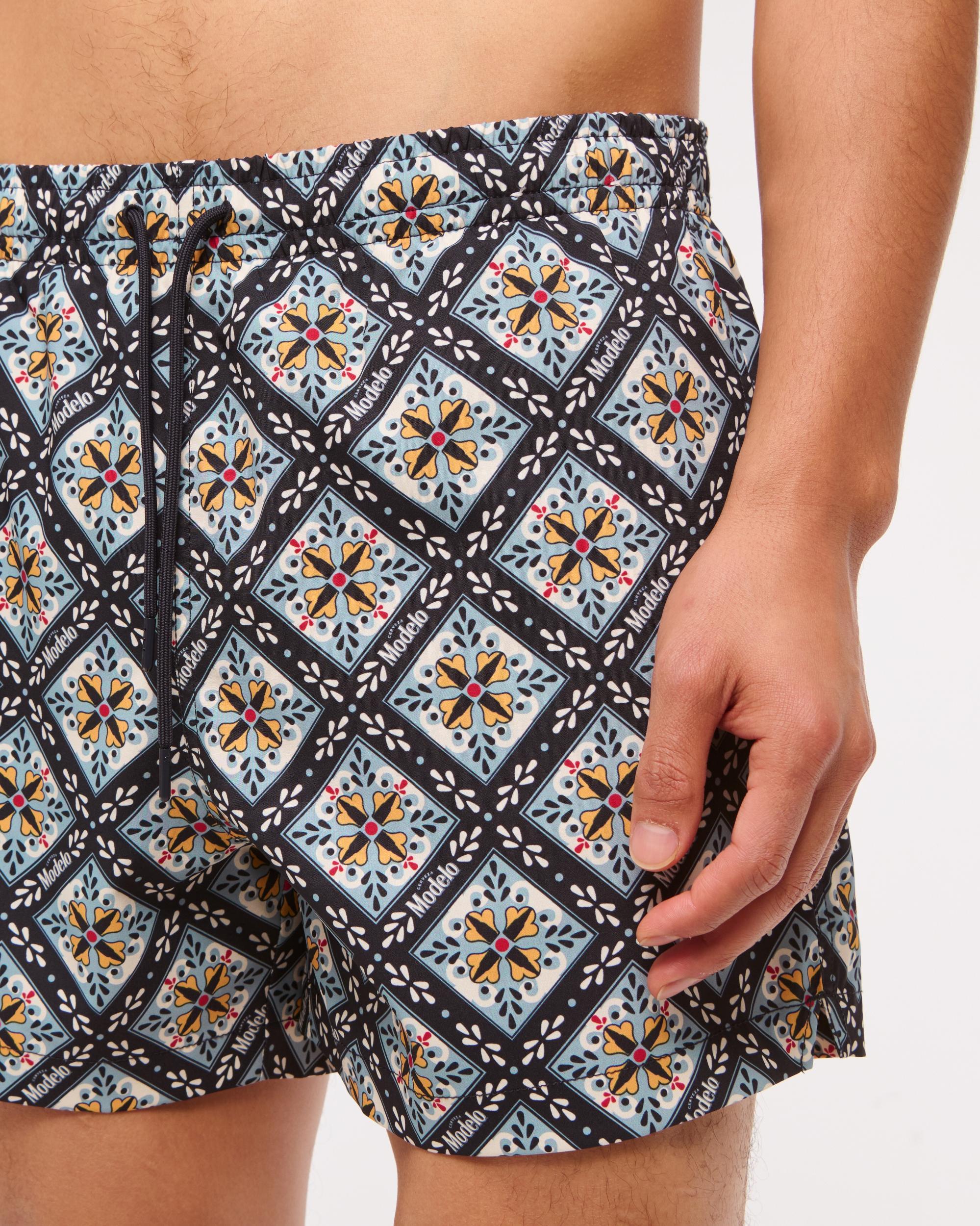 Pull-On Micro-Seersucker Swim Trunk Product Image