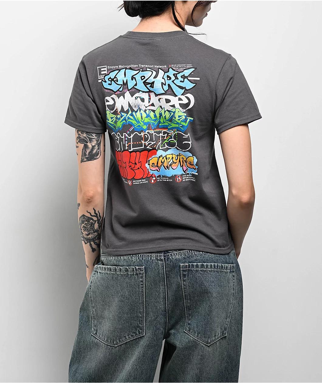 Empyre Metro Zoomin Charcoal T-Shirt Product Image