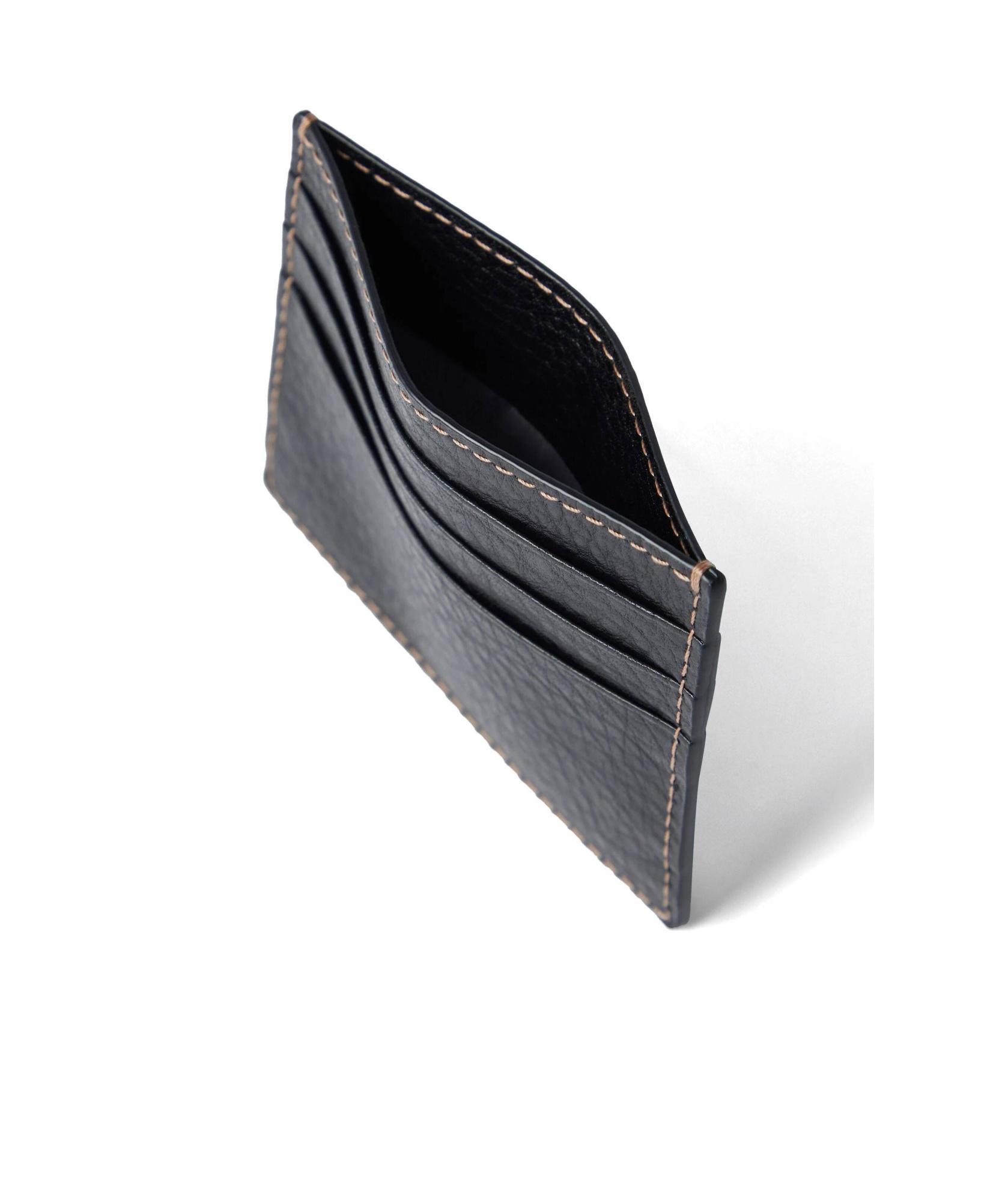 BRUNELLO CUCINELLI Logo Card Holder In Black Product Image