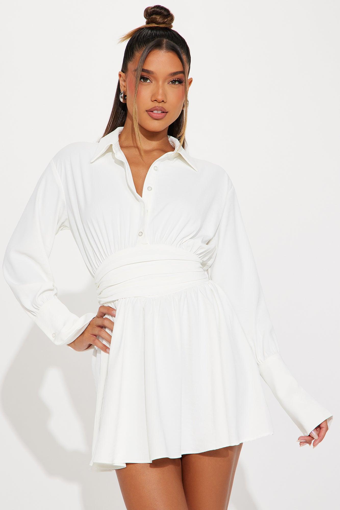 Eliana Mini Dress - Ivory Product Image