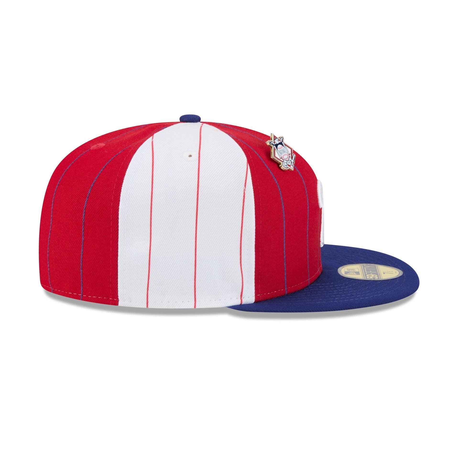 Philadelphia Phillies Pinstripe League Pin 59FIFTY Fitted Hat Male Product Image