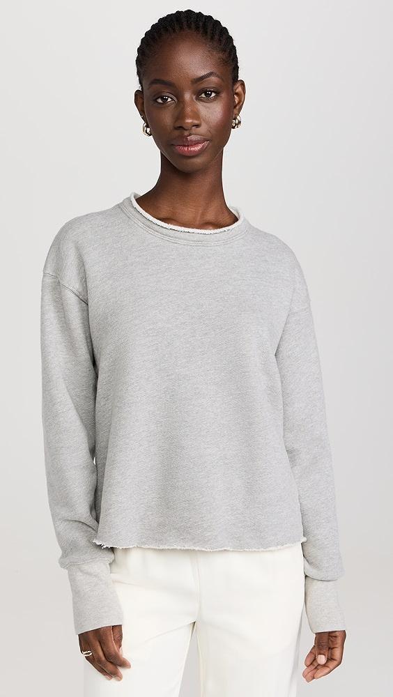 Les Tien Riley Crop Roll Neck Sweatshirt | Shopbop Product Image