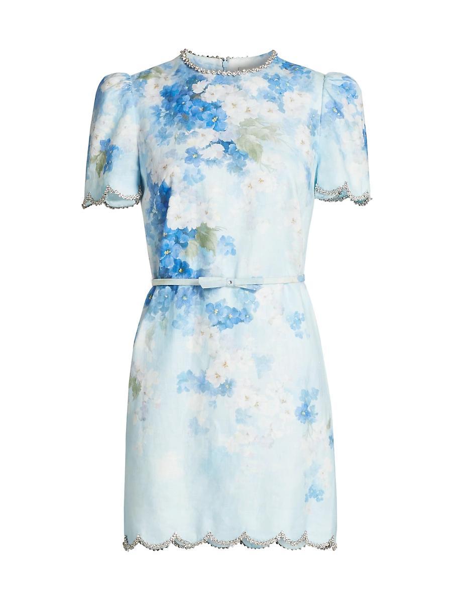 Womens Crush Floral Scalloped Shift Dress Product Image