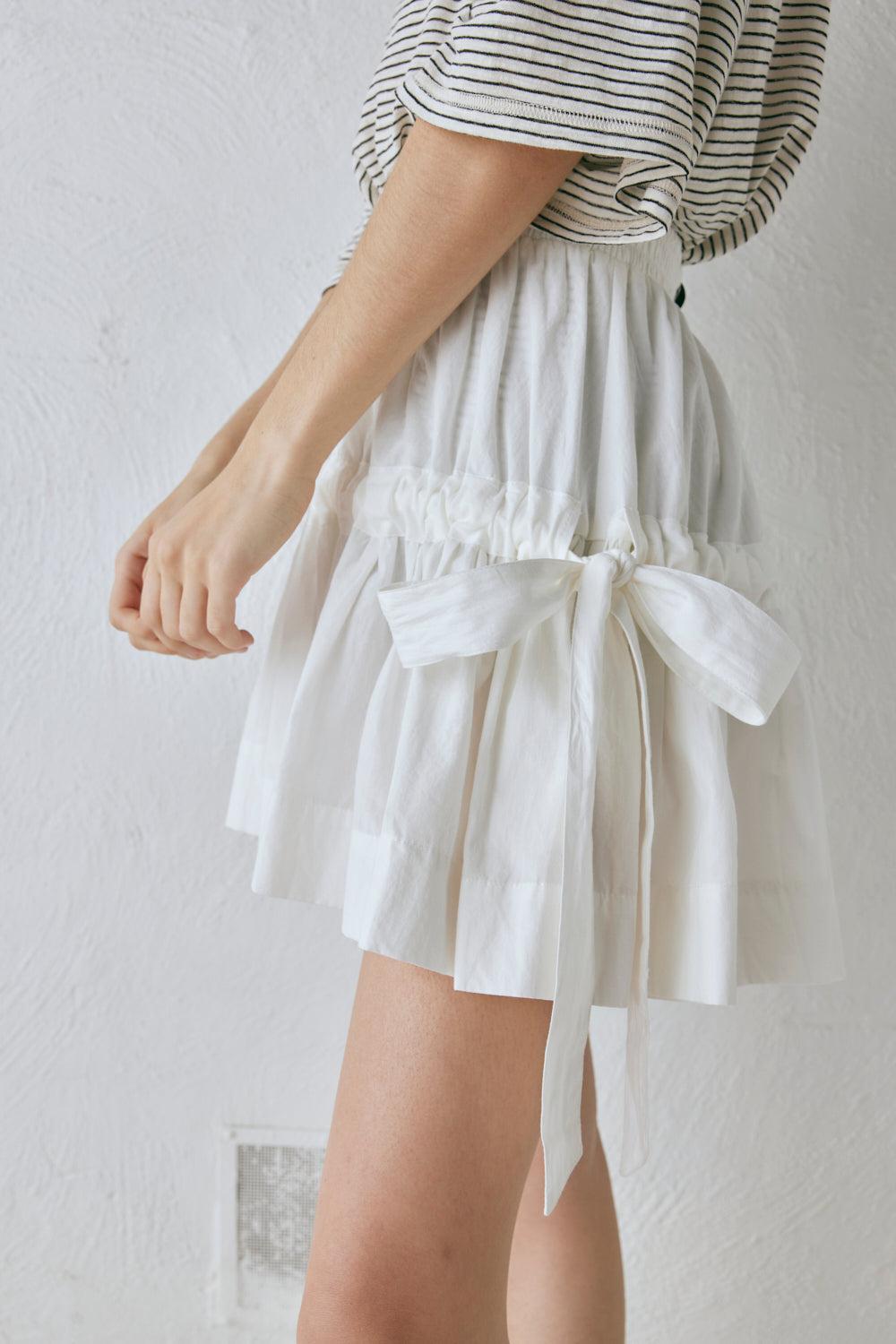 Lily Mini Skirt White Product Image