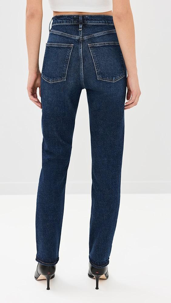 AGOLDE High Rise Stovepipe Jeans | Shopbop Product Image