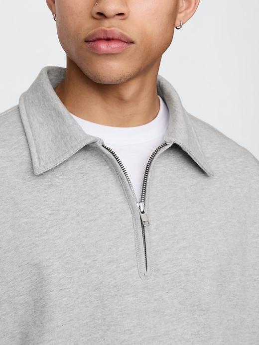 Heavyweight Oversized Quarter-Zip Pullover Product Image