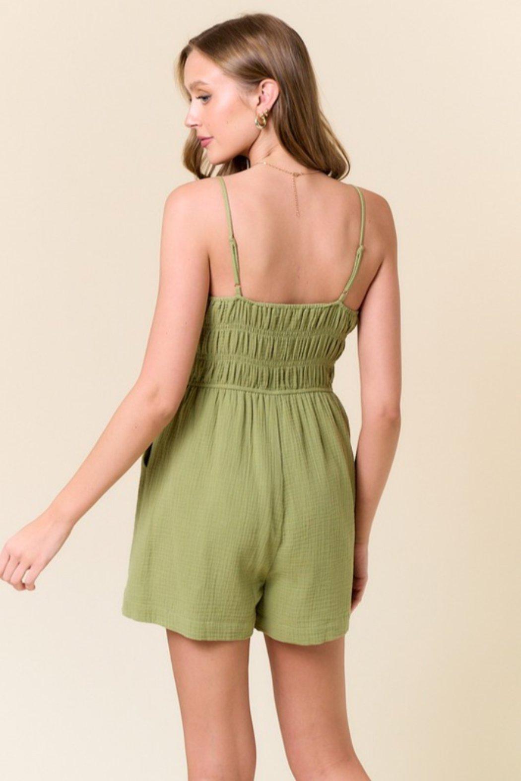 Spaghetti Strap Romper Product Image