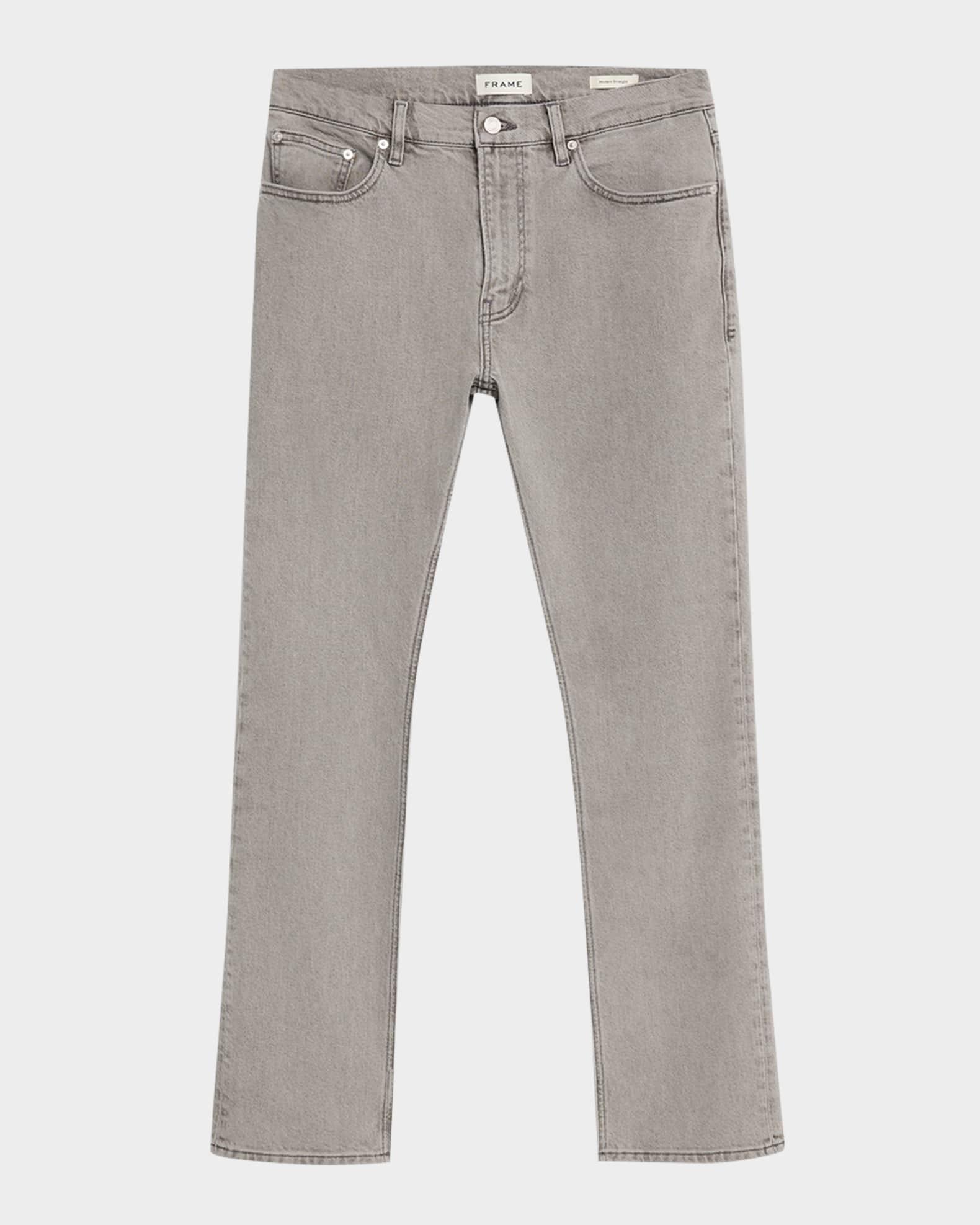 Men's Modern Straight Denim Jeans Product Image