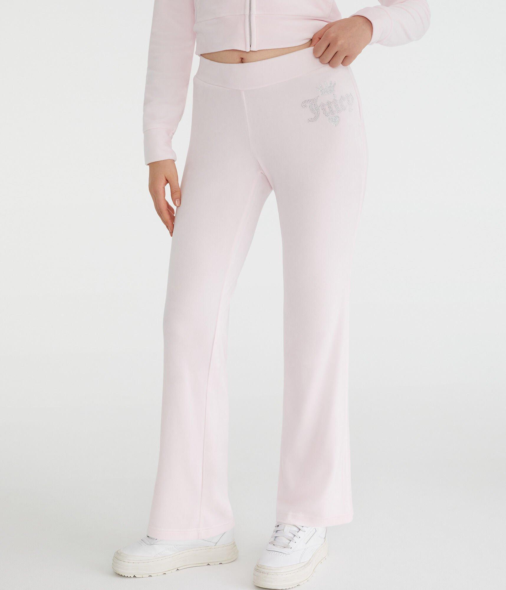 Juicy Couture Bling Velour Track Pants Product Image