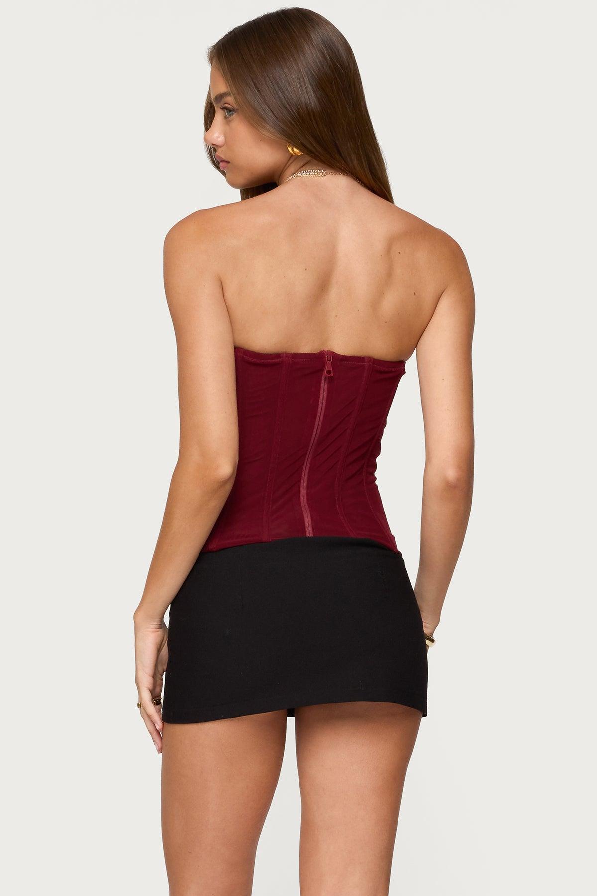 Guinivere Smocked Strapless Corset Product Image