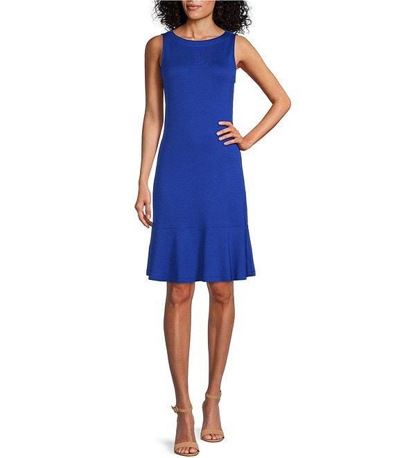 Tommy Bahama Darcy Solid Crew Neck Sleeveless Sheath Dress Product Image
