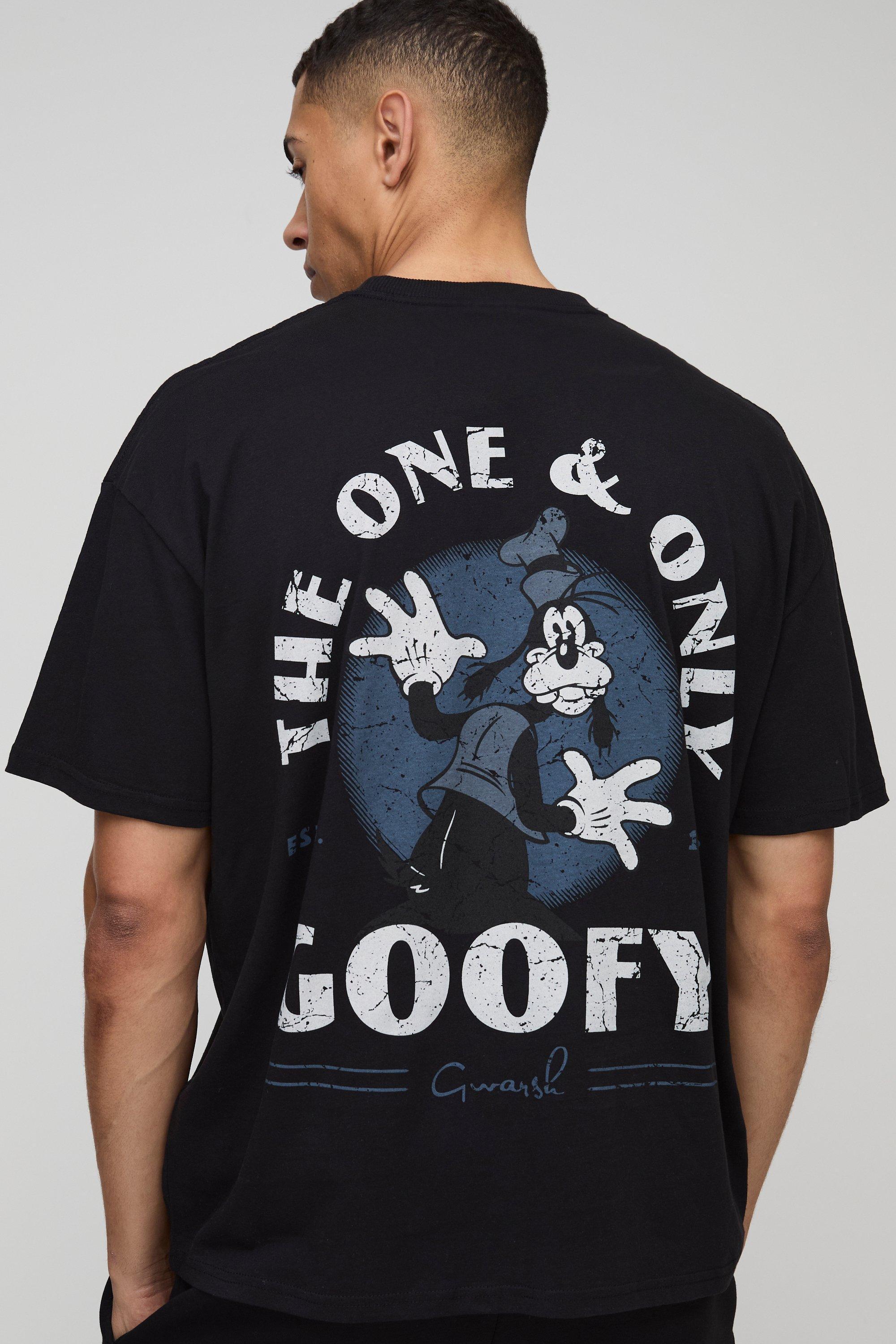 Oversized Disney The One and Only Goofy License T-Shirt | boohooMAN USA Product Image