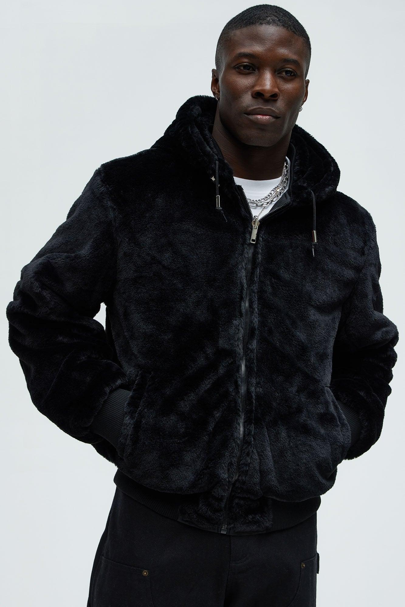 Night Out Reversible Bomber Jacket - Black Product Image