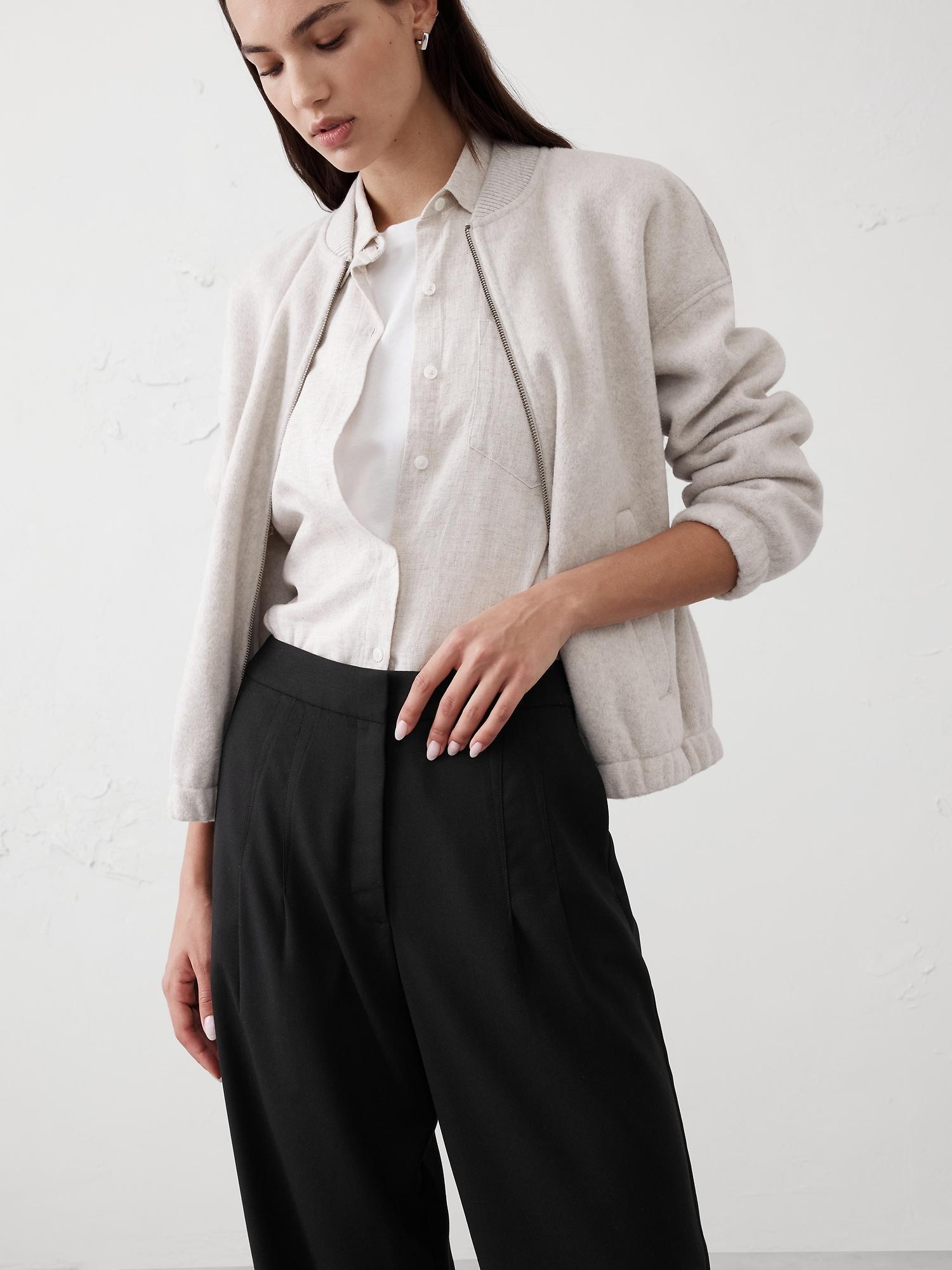 Wide-Leg High-Rise Pleated Pull-On Pant Product Image
