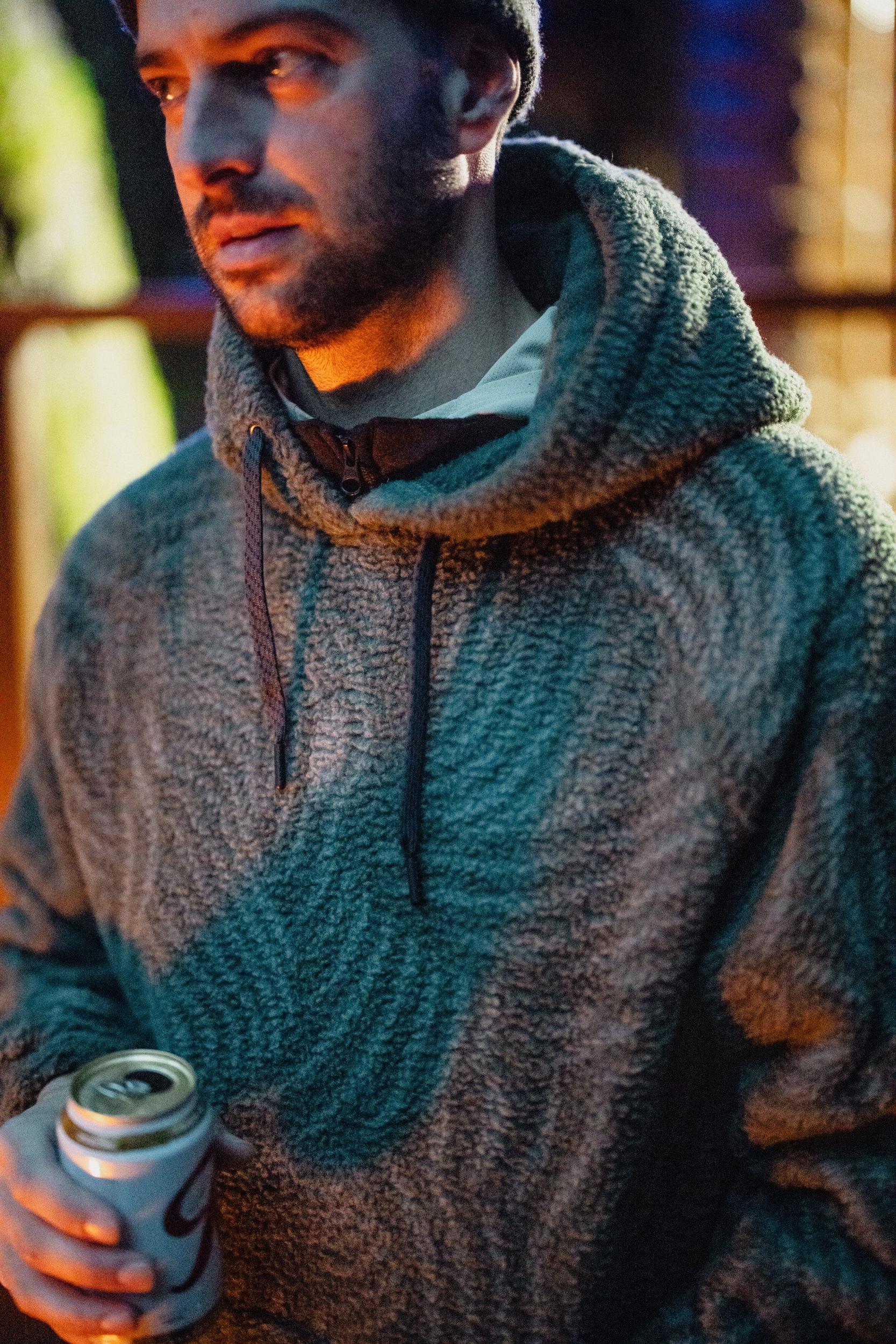 686 Men's Buttermilk Sherpa Fleece Pullover Hoody Male Product Image