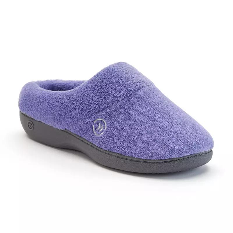 isotoner Mixed Microterry Hoodback Womens Slippers Product Image