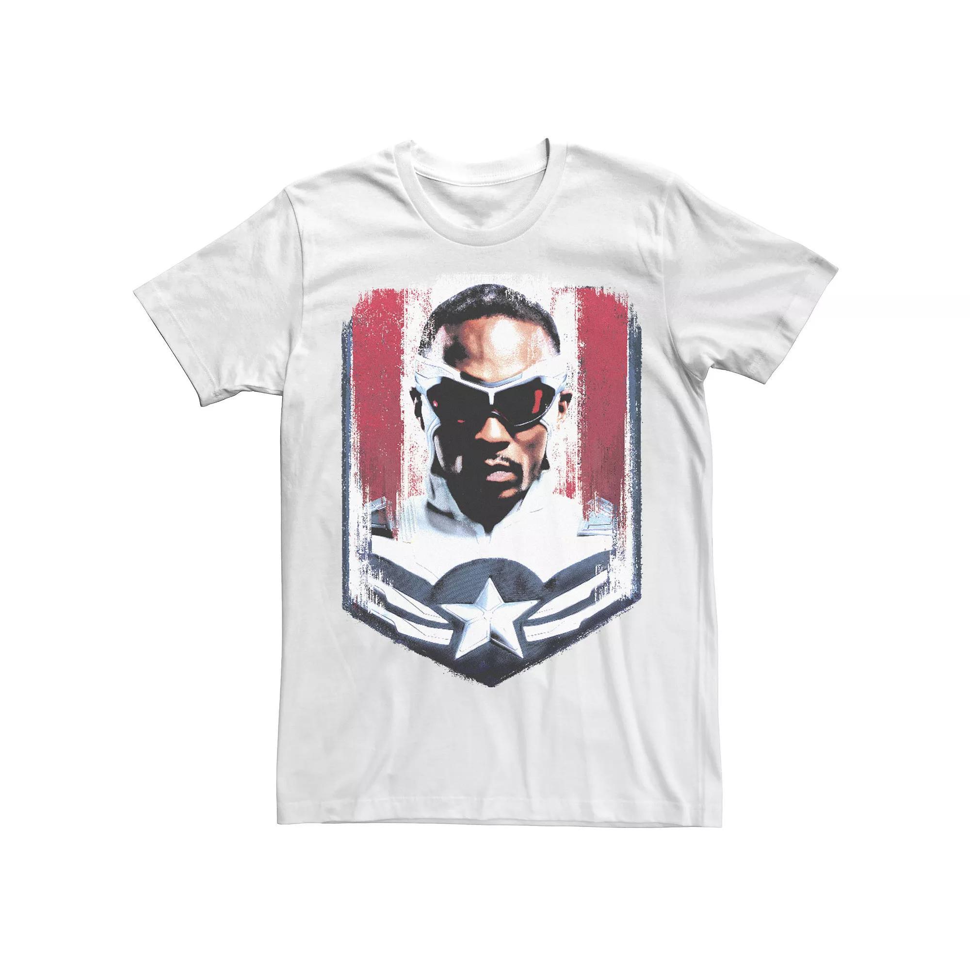 Men's Marvel The Falcon And The Winter Soldier Take On The Mantle Tee, Size: Medium, White Product Image