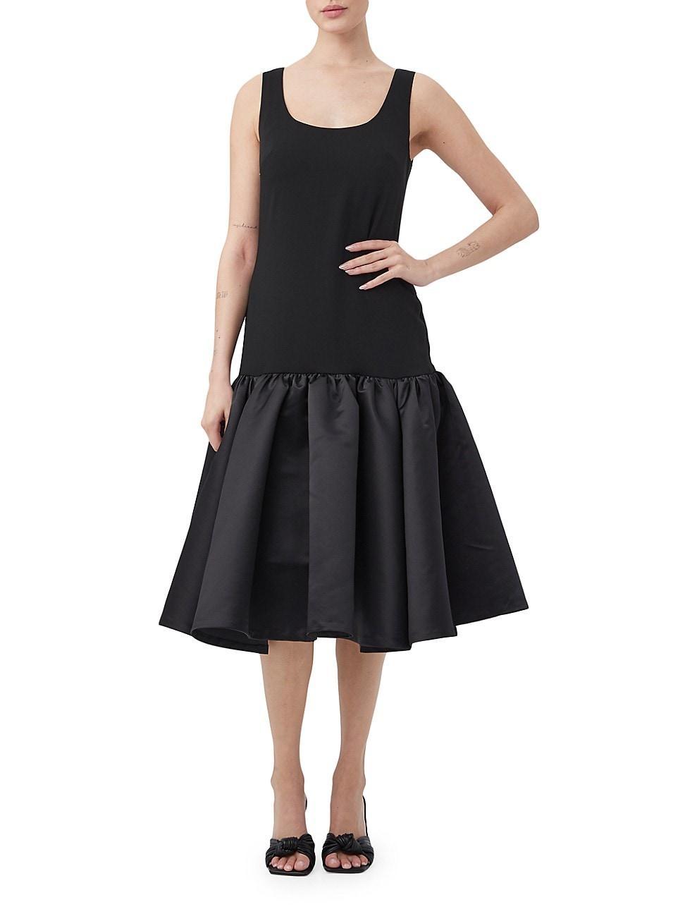 Womens Sina Sleeveless Drop-Waist Midi-Dress Product Image
