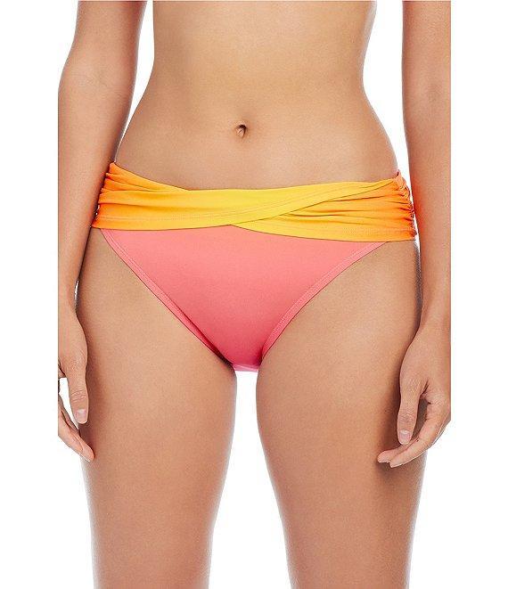 Bleu Rod Beattie Beat The Heat Ombre Sarong Hipster Swim Bottom Product Image