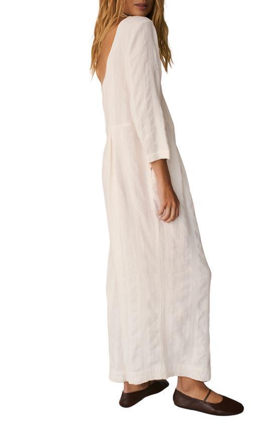 Shiloh Cotton & Linen Jumpsuit In Ivory Product Image