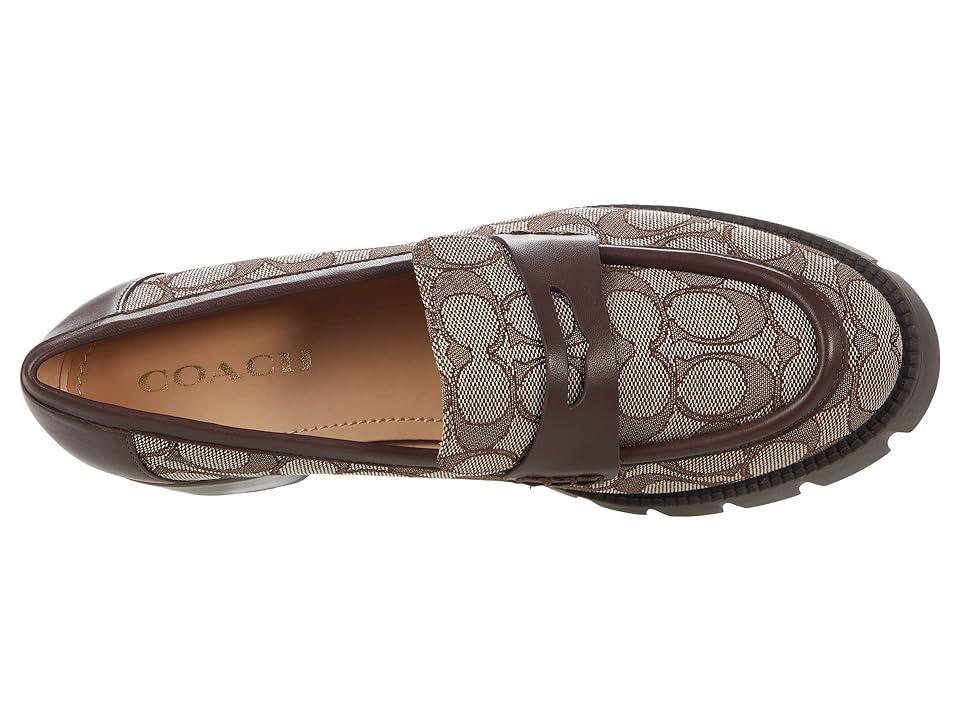 COACH Cora Loafer (Oak/Maple Jacquard) Women's Shoes Product Image